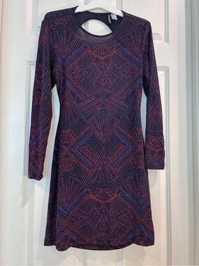fuchsia pink long sleeve dress Diane Fuchsia Magenta Embellished Long Sleeves Modest Gown 6 US main image 0